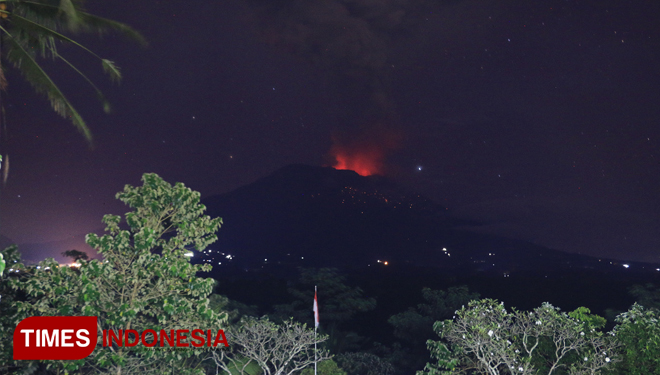 Rrupsi Gunung Agung. (FOTO: Dok. TIMES Indonesia)