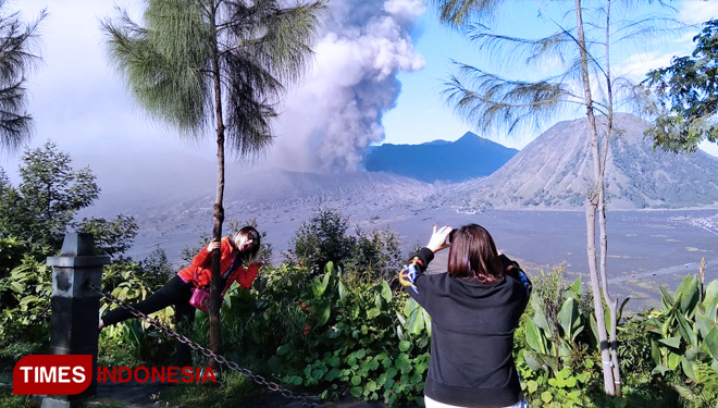 Kawasan wisata Bromo, di Probolinggo Jawa Timur, belum dibuka untuk aktifitas wisata. (FOTO: Dok/TI)