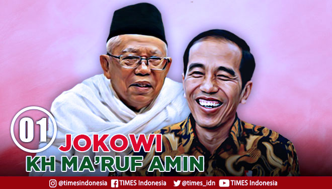 Pasangan duet Jokowi-KH Ma'ruf Amin (FOTO: TIMES Indonesia)