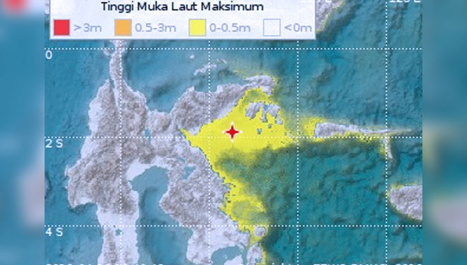 Gempa 6,9 Richter Guncang Sulawesi Tengah, Palu Digoyang 6 Detik
