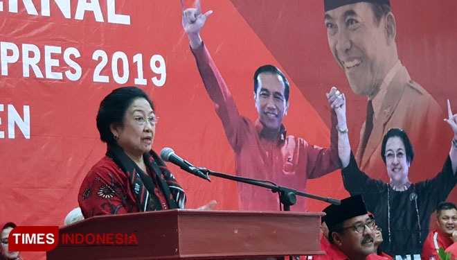 Ketum PDI Perjuangan, Megawati Soekarnoputri di Banten. (FOTO: Monang Sinaga for TIMES Indonesia)