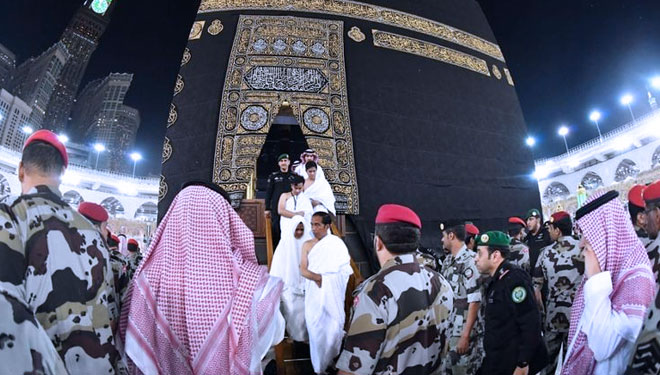 Presiden Joko Widodo saat menunaikan ibadah umroh di Makkah, Senin (15/4/2019) waktu setempat.(FOTO: Biro Pers, Media dan Informasi Sekretariat Presiden)