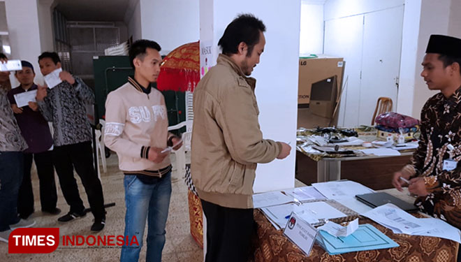 KPPSLN Tripoli berhasil menjalankan pemungutan suara Pemilu 2019 di Tripoli, Libya dengan baik dan lancar, Sabtu (13/4/2019). (FOTO: IST/TIMES Indonesia)