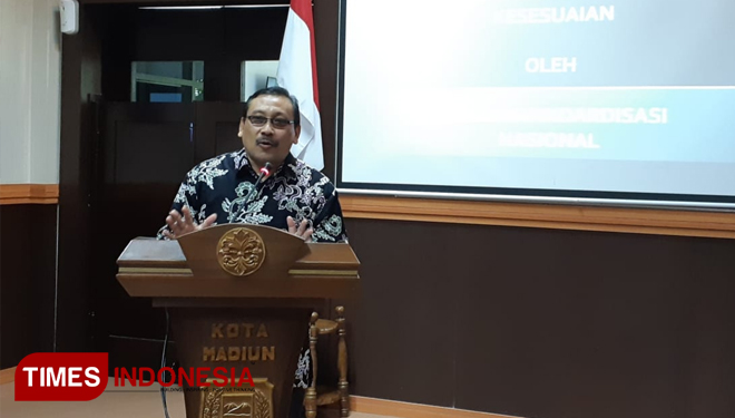 Kepala Badan Standardisasi Nasional (BSN), Bambang Prasetya di Madiun. (Foto: Humas BSN for TIMES Indonesia)