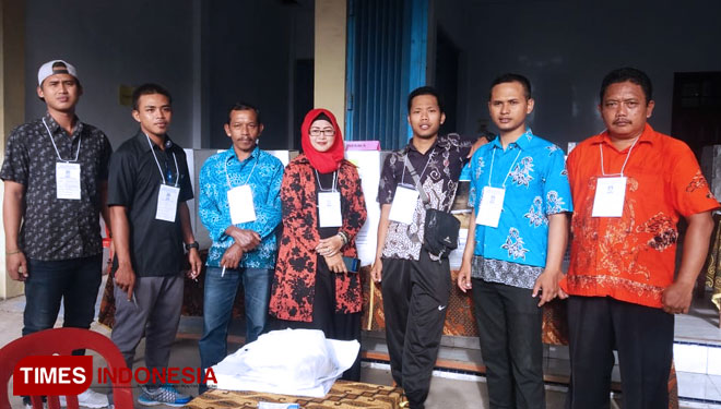 Suasana Pemilu 2019 di Desa Jambewangi. (FOTO : Agung Sedana/ TIMES Indonesia)