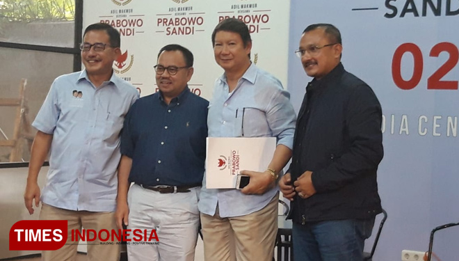 Konferenai Pers BPN Prabowo - Sandi (FOTO: BPN For TIMES Indonesia)