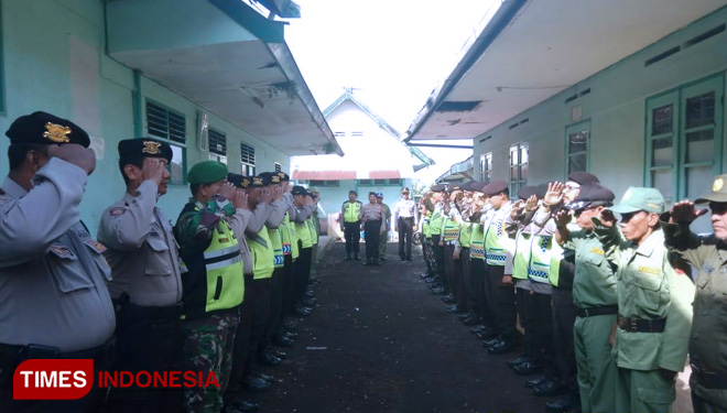 Polres Malang Berlakukan Pengamanan Super Ketat. (FOTO: Binar Gumilang/TIMES Indonesia)
