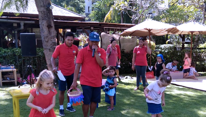 Antusiasme pengunjung Novotel Bali Nusa Dua dalam perayaan Paskah(FOTO: Istimewa)