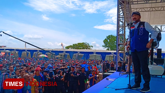 Ipong Muchlissoni Ketua Bapilu NasDem Jawa Timur. (FOTO: Evita Mukharohmah/TIMES Indonesia)