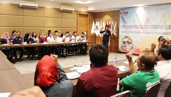 Deklarasi Kawal Pemilu, 37 OKP se-Jatim Siap Lawan People Power