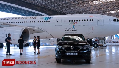 Wow! New Maxindo Version Koleos 2019 Meluncur di Hanggar Garuda Indonesia