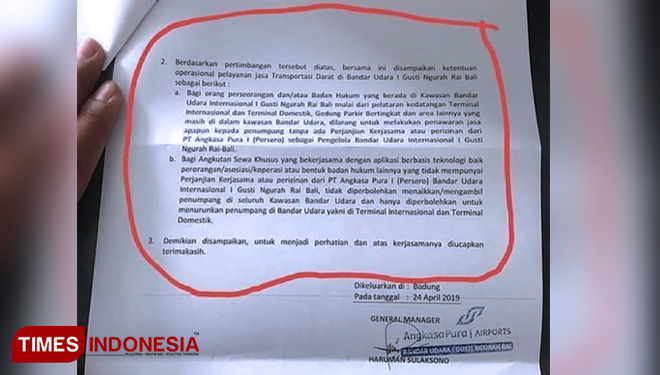 Soal Taksi Online Dilarang Beroperasi, Ini Penjelasan Bandara I Gusti Ngurah Rai