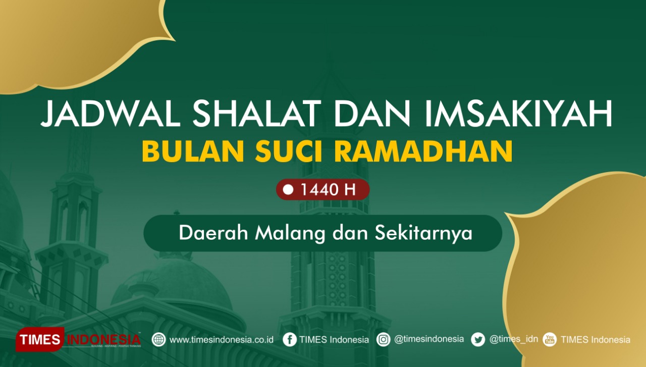 Jadwal Shalat dan Imsakiyah Puasa Ramadhan untuk Malang 