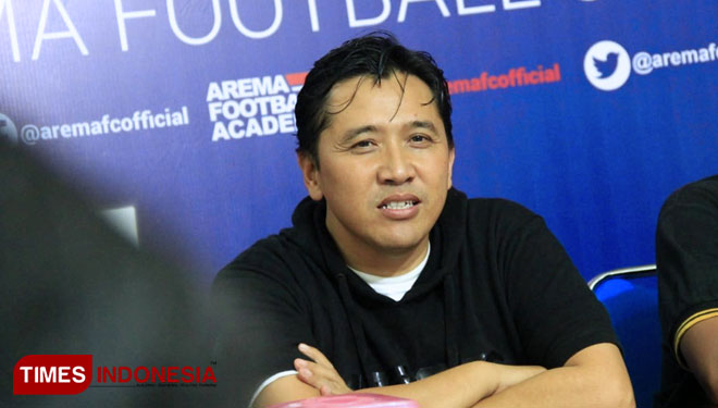 media officer Arema FC, Sudarmaji. (foto: Doc. TIMES Indonesia)