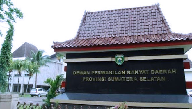 Kantor DPRD Sumsel Jl Kapten Rivai Palembang (Foto : Istimewa)