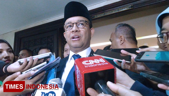 Gubernur DKI Jakarta Anies Rasyid Baswedan. (FOTO: Rizki Amana/TIMES Indonesia)