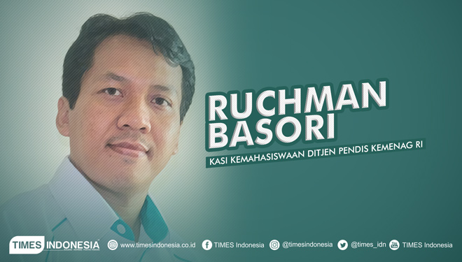 Ruchman Basori (ketua Pimpinan Pusat GP Ansor dan Kasi Kemahasiswaan Ditjen Pendis Kemenag RI). (Grafis: Dena/TIMES Indonesia)