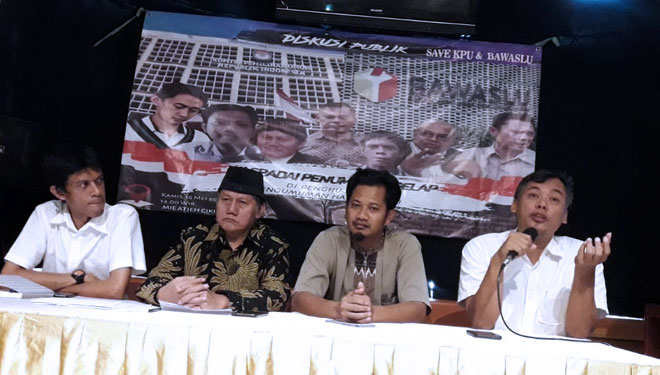 Diskusi bertajuk 'Waspada Penumpang Gelap di Penghujung Pengumuman Hasil Pemilu 2019' di kawasan Menteng, Jakarta Pusat, Kamis (16/5/2019). (Foto: Istimewa)