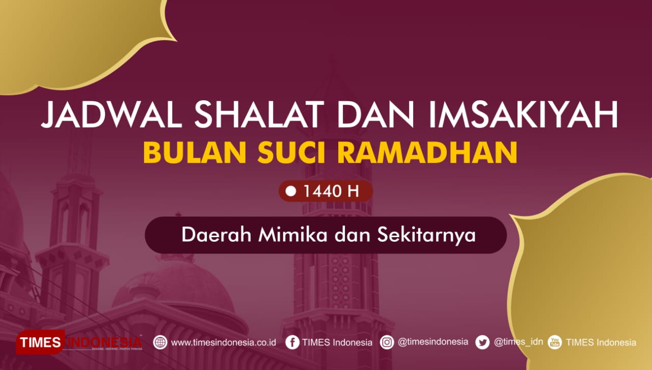 Ini Jadwal Shalat dan Imsakiyah Puasa Ramadhan untuk 