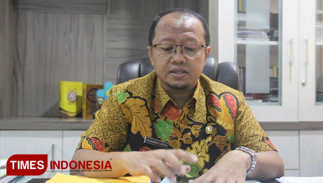 Kepala Dinas Kesehatan Kabupaten Bondowoso Jawa Timur Muhammad Imron (FOTO: Moh Bahri/TIMES Indonesia) 