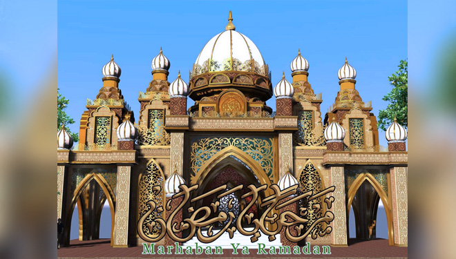 Replika Masjid karya kreator PT Anugerah Citra Abadi (FOTO: Istimewa)