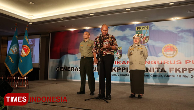 Kegiatan Pelantikan Putra - Putri Keluagra Besar FKPPI (FOTO: Rizki Amana/TIMES Indonesia)