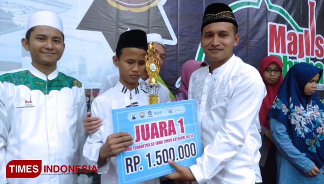 Dandim 0824/Jember Hadiri MHQ Tuna Netra Se Jawa Timur. (FOTO: AJP/TIMES Indonesia)