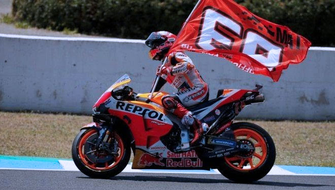 Rider Marc Marquez (Ilustrasi) 