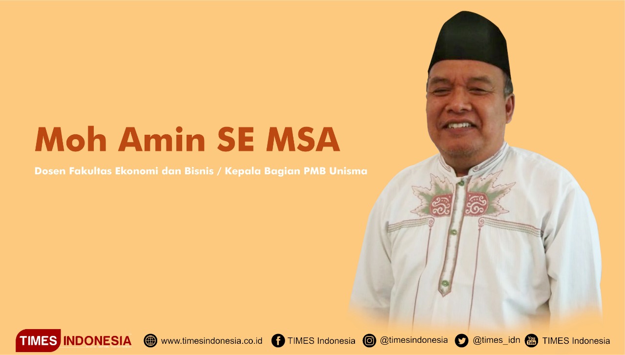 Moh Amin SE MSA, Dosen Fakultas Ekonomi dan Bisnis / Kepala Bagian PMB Unisma. (Design: Keyla/TIMES Indonesia)