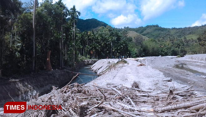 Lokasi proyek pembangunan bendungan Baing, Desa Laipandak, Kecamatan Wulla Wejelu, Kabupaten Sumba Timur, NTT. (FOTO:Habibudin/TIMES Indonesia)