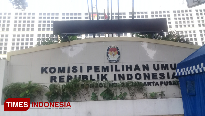 Gedung KPU RI (FOTO: Rizki Amana/TIMES Indonesia)