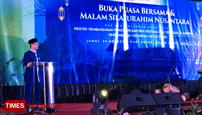 Nusantara Foundation adakan buka bersama di Hotel Grand Syahid, Jakarta Pusat, Jumat (24/5/2019). (FOTO: Edy Junaidi Ds/TIMES Indonesia)
