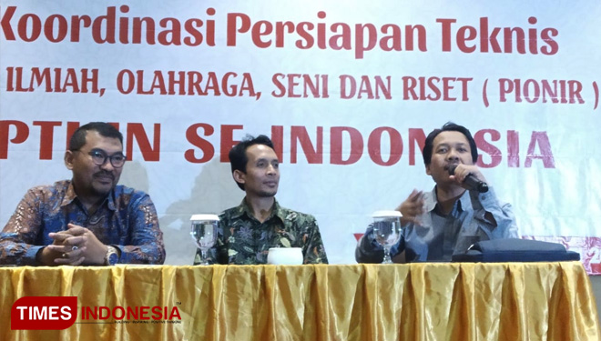Rapat koordinasi teknis persiapan Pionir di UIN Malang tadi malam. Pionir 2019 akan digelar 15-21 Juli 2019. (FOTO: Imam Kusnin Ahmad/TIMES Indonesia)