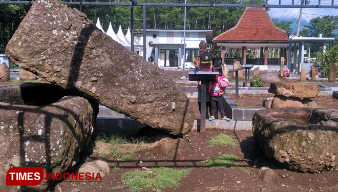 Situs megalitikum di Desa Pekauman Kecamatan Grujugan Bondowoso. Situs ini manjadi bagian yang diajukan ke UNESCO Global Geopark (FOTO: Moh Bahri/TIMES Indonesia).