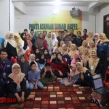 Himaprodi Biologi FMIPA Unisma Malang Berbagai Kebahagiaan dengan Anak Yatim