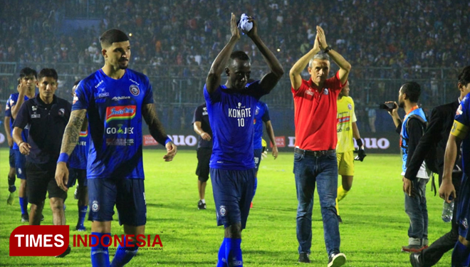 Tim Arema FC. (Tria Adha/TIMES Indonesia)