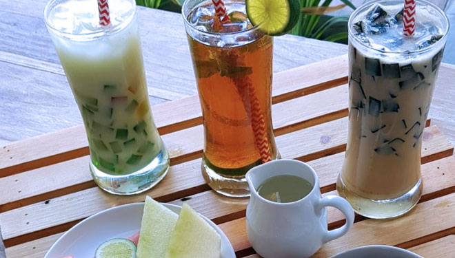 Iftar beverages at Swiss Cafe, Sanur, Denpasar, Bali. (Picture by: IST/TIMES Indonesia)