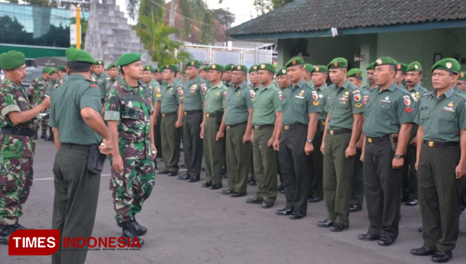 Pelepasan cuti gelombang pertama Kodim 0824. (FOTO: AJP/TIMES Indonesia)