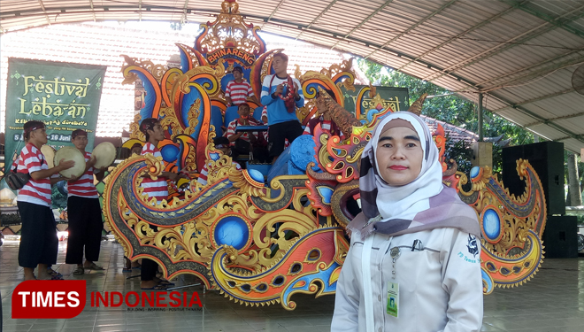 Kasi Humas KBS,Wini Hustiani saat ditemui TimesIndonesia di Kebun Binatang Surabaya, Selasa, 11/6/2019(FOTO:Nasrullah/TIMESIndonesia)