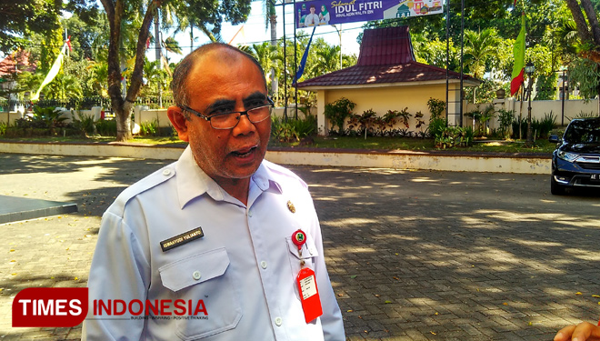 Kadin Permasdes Kabupaten Magetan, Iswahyudi Yulianto saat memberikan keterangan kepada Jurnalis TIMES Indonesia. (FOTO: M Kilat Adinugroho/TIMES Indonesia)