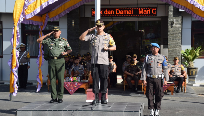 Kodim Pamekasan Ikut Apel Konsolidasi Penutupan Operasi Ketupat