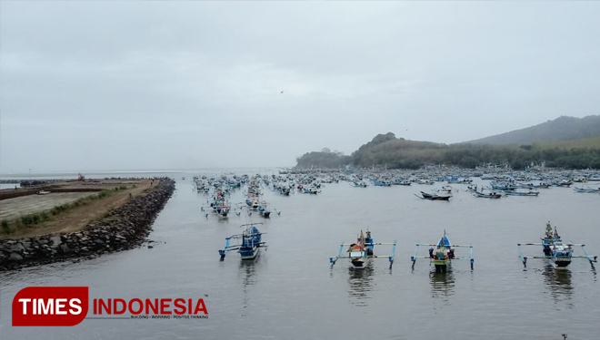Kondisi di perairan selatan Banyuwangi (Foto : Rizki Alfian/TIMESIndonesia)
