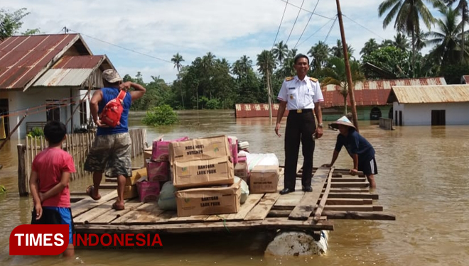 Bantuan sosial bagi korban bencana banjir di Sultra terus dikirimkan Kemensos. (Foto: Humas Kemensos for TIMES Indonesia)
