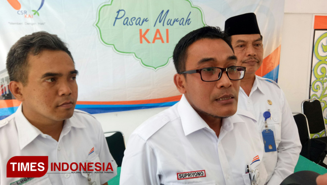 Agus Supriyono, Vice President CSR PT KAI. (FOTO: Erwin Wahyudi/TIMES Indonesia)