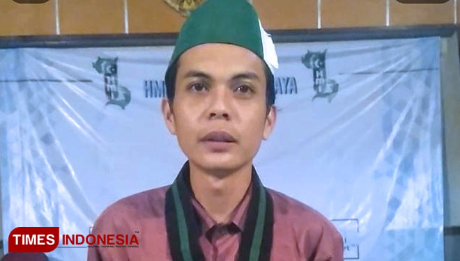 Ketua HMI Cabang Banyuwangi, Untung Aprilianto. (Foto : Rizki Alfian/TIMES Indonesia)