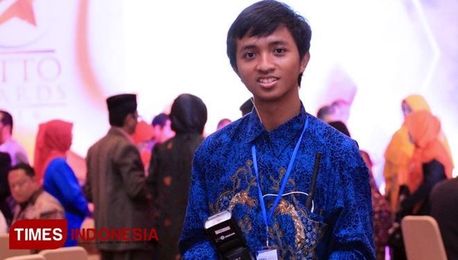 Toni Wahyudi, mahasiswa jurusan DKV STIKI Malang. (FOTO: AJP TIMES Indonesia)