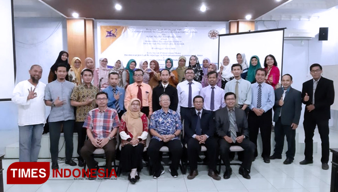 18 dosen untuk mengikuti pelatihan Sistem Penjaminan Mutu (SPMI) dan Audit Mutu Internal (AMI) di Universitas Darussalam Gontor, Ponorogo, pada Senin-Kamis, (17-20/6/2019). (FOTO: Abdurrahman Faris/AJP TIMES Indonesia)