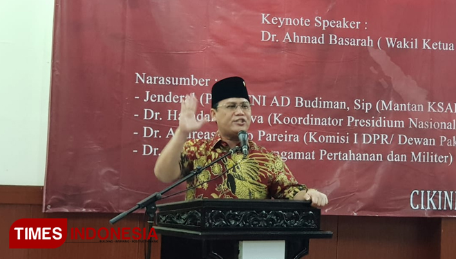 Ahmad Basarah, Ketua Umum PA GMNI. (FOTO: Hasbullah/TIMES Indonesia)