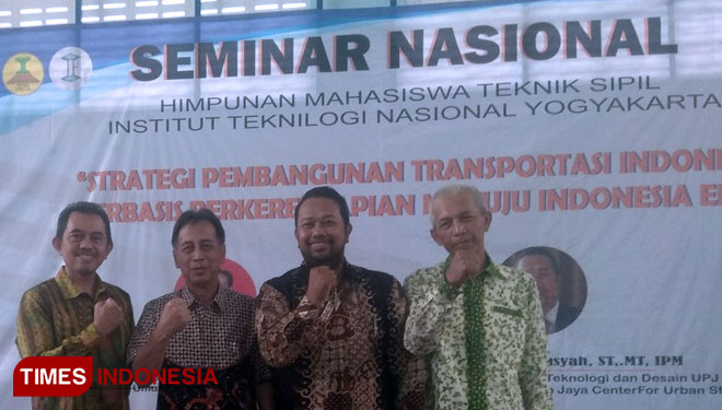 Suasana seminar bertema Strategi Pembangunan Transportasi Indonesia Berbasis Perkeretaapian Menuju Indonesia Emas di Kampus ITNY, Sabtu (222/6/2019). (FOTO: Dwijo Suyono/TIMES Indonesia)