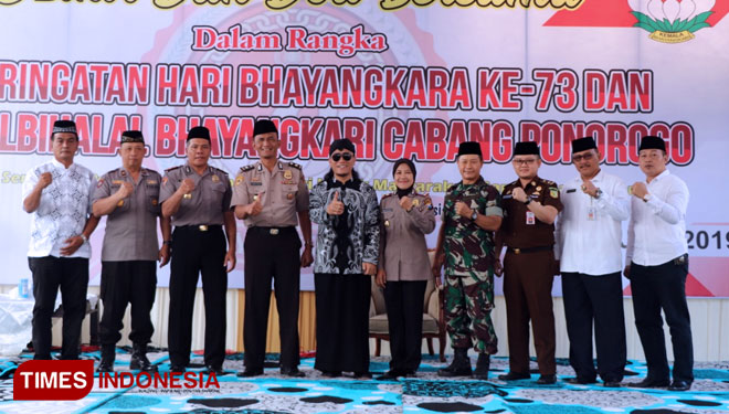 Polres Ponorogo gelar Halal bihalal dan doa bersama (FOTO: Marhaban/TIMES Indonesia)